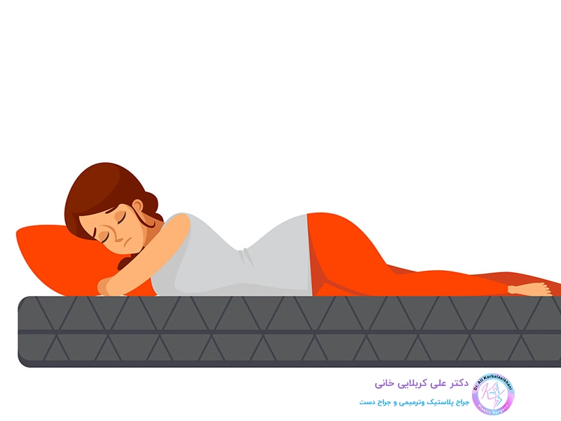 خوابیدن به پشت