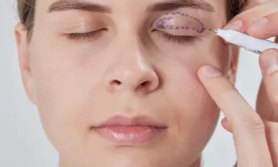 عمل پف بالا چشم